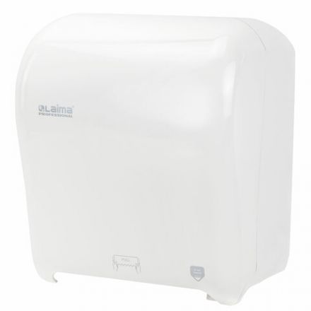 Диспенсер для полотенец в рулонах LAIMA PROFESSIONAL ORIGINAL (Система H1), механический, с автоотрезом листа, ABS-пластик, 605764
