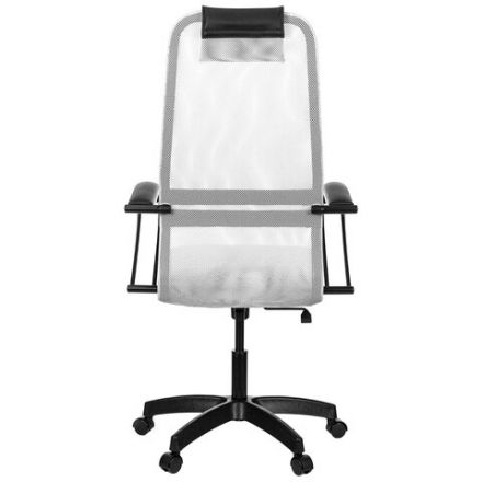 Кресло офисное МЕТТА "SU-B-8" пластик, ткань-сетка, сиденье мягкое, светло-серое Кресло офисное МЕТТА "SU-B-8" пластик, ткань-сетка, сиденье мягкое, светло-серое