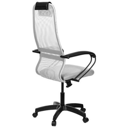 Кресло офисное МЕТТА "SU-B-8" пластик, ткань-сетка, сиденье мягкое, светло-серое Кресло офисное МЕТТА "SU-B-8" пластик, ткань-сетка, сиденье мягкое, светло-серое