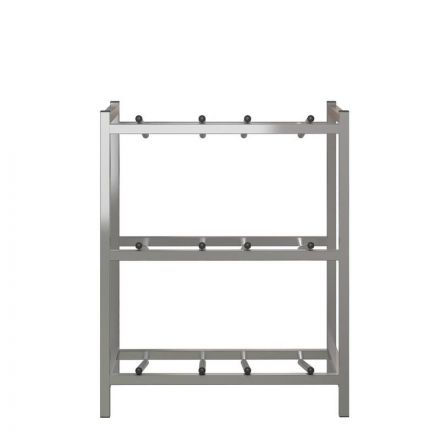 Стеллаж для воды Бомис-6Л на 6 тар металлик, 600х415х795 мм.
