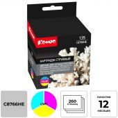 Картридж струйный Комус 135 C8766HE цв. для HP DJ D4163, OJK7103 Картридж струйный Комус 135 C8766HE цв. для HP DJ D4163, OJK7103