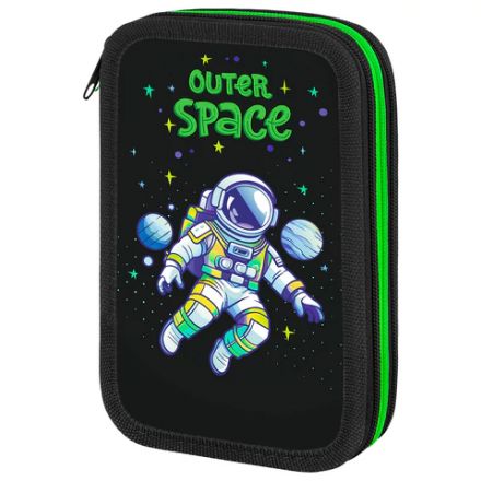 Пенал ПИФАГОР, 3 отделения, ламинированный картон, 19х11 см, "Outer space", 273488 Пенал ПИФАГОР, 3 отделения, ламинированный картон, 19х11 см, "Outer space", 273488