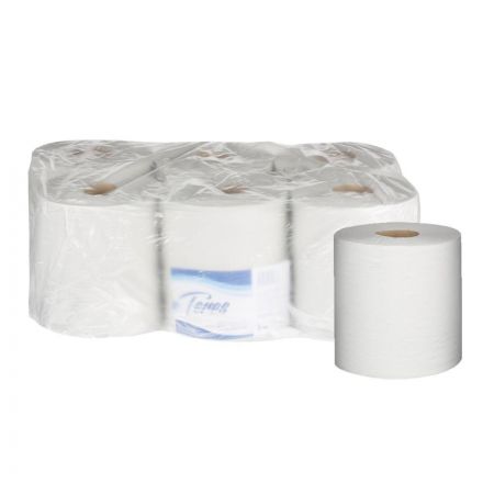 Полотенца бумажные в рулонах Терес Стандарт макси 1-слойные 6 рулонов по 230 метров (артикул производителя Т-0160)