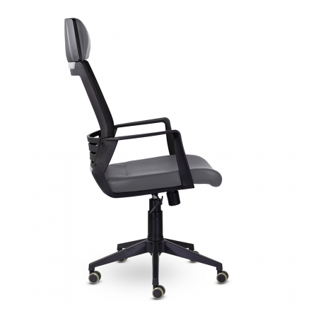 Кресло М-811 Альт/Alt blackPL Ср S-0422 (серый) Кресло М-811 Альт/Alt blackPL Ср S-0422 (серый)