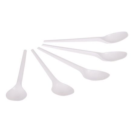 Ложка чайная одноразовая пластиковая 125 мм, белая, КОМПЛЕКТ 100 шт., WELDAY (ВЭЛДЭЙ), 607829 Ложка чайная одноразовая пластиковая 125 мм, белая, КОМПЛЕКТ 100 шт., WELDAY (ВЭЛДЭЙ), 607829