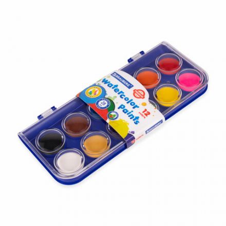 Краски акварельные BRAUBERG "PREMIUM" 12 цветов, круглые кюветы 28 мм, пенал, 191743 Краски акварельные BRAUBERG "PREMIUM" 12 цветов, круглые кюветы 28 мм, пенал, 191743