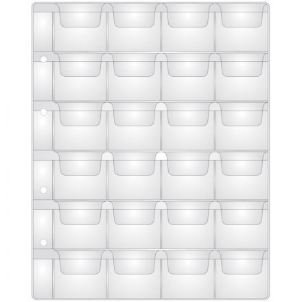 Лист для альбома OfficeSpace "Optima" на 24 монеты 44*40, 120мкм Лист для альбома OfficeSpace "Optima" на 24 монеты 44*40, 120мкм