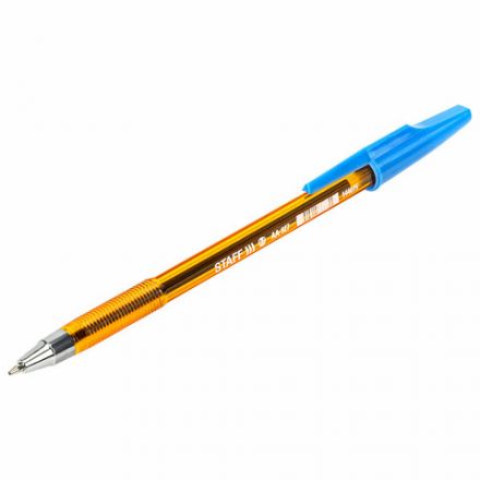 Ручка шариковая STAFF AA-927 ORANGE, СИНЯЯ, корпус тонированный оранжевый, узел 0,7 мм, линия письма 0,35 мм, 144075