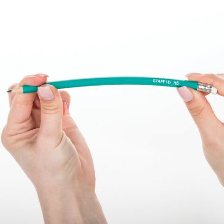 Карандаши чернографитные HB, НАБОР 12 штук STAFF "Budget BLP-02", с ластиком, 181923 Карандаши чернографитные HB, НАБОР 12 штук STAFF "Budget BLP-02", с ластиком, 181923