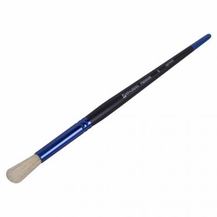 Кисть щетина, круглая № 8, BRAUBERG PREMIUM, 200992 Кисть щетина, круглая № 8, BRAUBERG PREMIUM, 200992