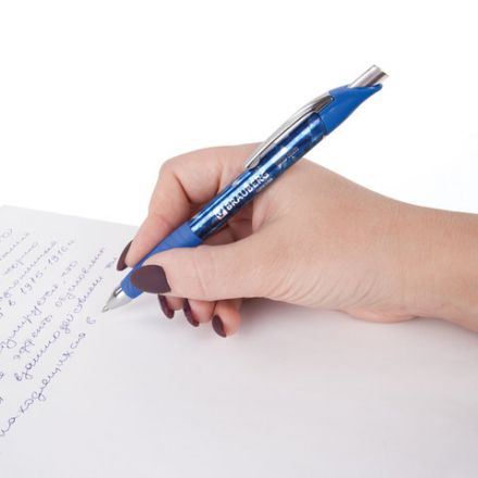 Ручка гелевая автоматическая с грипом BRAUBERG "Jet Gel", СИНЯЯ, печать, узел 0,6 мм, линия письма 0,4 мм, 142690 Ручка гелевая автоматическая с грипом BRAUBERG "Jet Gel", СИНЯЯ, печать, узел 0,6 мм, линия письма 0,4 мм, 142690