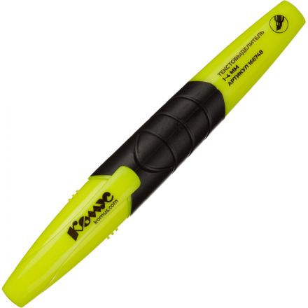 Маркер текстовыделитель КОМУС HY2396 желтый 1-4мм Маркер текстовыделитель КОМУС HY2396 желтый 1-4мм