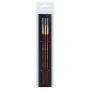 Набор художественных кистей синтетика бордовая Гамма "Вернисаж", 3 шт., круглые № 00, европодвес