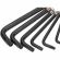 Набор ключей имбус. TORX KRANZ T10-T50 CrV 9 шт, оксид, кольцо KR-12-5203