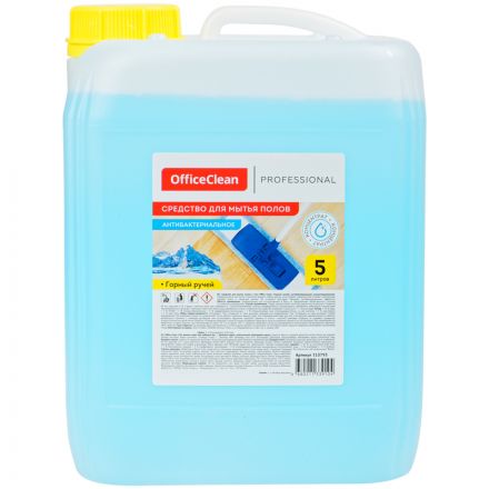 Средство для мытья полов и стен OfficeClean "Антибактериальное. Горный ручей", концентрат, 5л Средство для мытья полов и стен OfficeClean "Антибактериальное. Горный ручей", концентрат, 5л