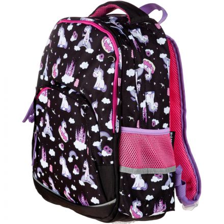 Рюкзак №1School Uniland,  2 отд., черный