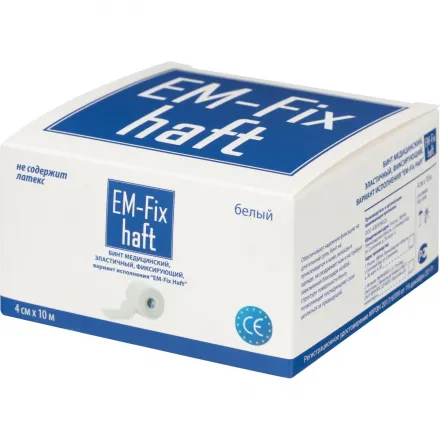 Перевяз. ср-ва Бинт самофикс эласт 4 см × 10 м картон. уп.EM-Fix HAFT