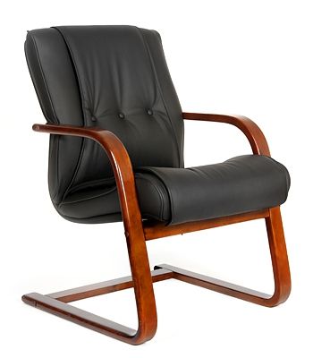 Офисное кресло Chairman 653V Россия  черная кожа