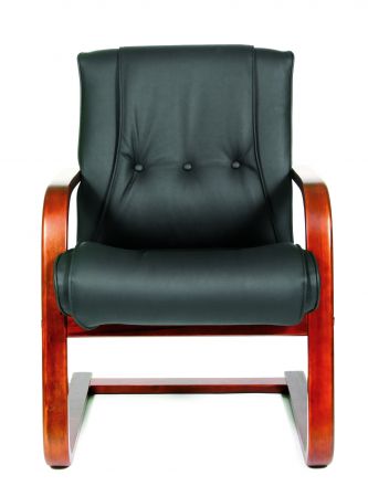 Офисное кресло Chairman 653V Россия  черная кожа