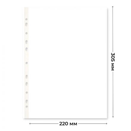 Файл-вкладыш перфорированная А4 100шт., гладкаяЭлементари 0,025 мм