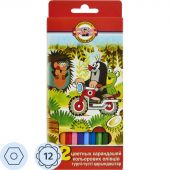 Карандаши цветные KOH-I-NOOR Крот12 цв/наб,3652012026KSRV