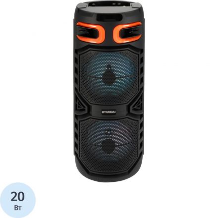 Акустическая система Hyundai H-MC1213, черный 20Вт/FM/USB/BT/micro SD