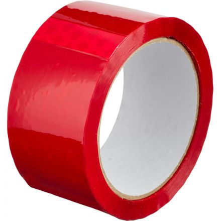 Клейкая лента 48ммх66мх45мкм красная, 6 шт/уп
