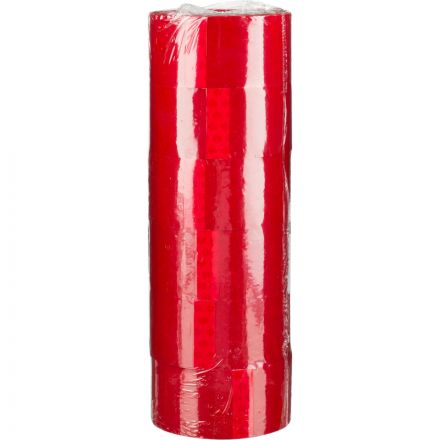 Клейкая лента 48ммх66мх45мкм красная, 6 шт/уп