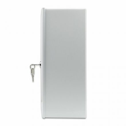 Шкафчик-аптечка металлический "Призма", навесной, 2 полки, ключевой замок, 330x280x140 мм Шкафчик-аптечка металлический "Призма", навесной, 2 полки, ключевой замок, 330x280x140 мм