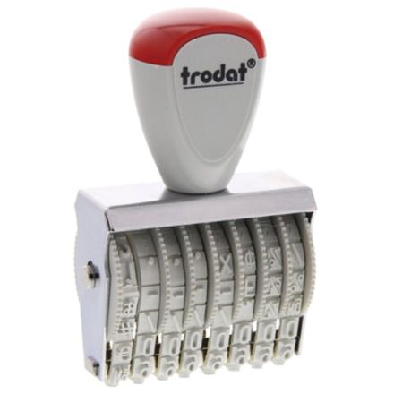 Нумератор ручной ленточный, 8 разрядов, оттиск 38х5 мм, TRODAT 1558, 86111 Нумератор ручной ленточный, 8 разрядов, оттиск 38х5 мм, TRODAT 1558, 86111