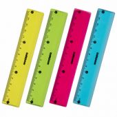 Линейка пластиковая 15 см ЮНЛАНДИЯ "Color", тонированная, ассорти, 210752 Линейка пластиковая 15 см ЮНЛАНДИЯ "Color", тонированная, ассорти, 210752
