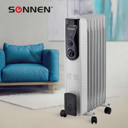 Обогреватель масляный ВЫСОКОЙ ЭФФЕКТИВНОСТИ SONNEN DFB-07BS, 1500 Вт, 7 секций, 5 МАСЛОКАНАЛОВ, 455312 Обогреватель масляный ВЫСОКОЙ ЭФФЕКТИВНОСТИ SONNEN DFB-07BS, 1500 Вт, 7 секций, 5 МАСЛОКАНАЛОВ, 455312