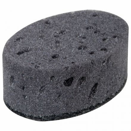 Губки для посуды 9,5х6,5х3,5 см, КОМПЛЕКТ 6 шт., OVAL BLACK, КРУПНОПОРИСТЫЙ поролон с абразивным слоем, LAIMA, 608649