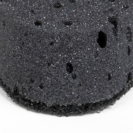 Губки для посуды 9,5х6,5х3,5 см, КОМПЛЕКТ 6 шт., OVAL BLACK, КРУПНОПОРИСТЫЙ поролон с абразивным слоем, LAIMA, 608649