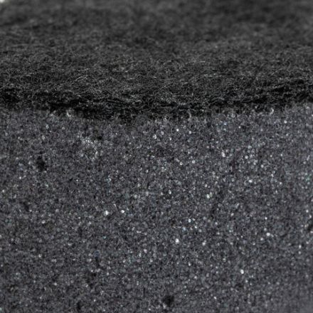 Губки для посуды 9,5х6,5х3,5 см, КОМПЛЕКТ 6 шт., OVAL BLACK, КРУПНОПОРИСТЫЙ поролон с абразивным слоем, LAIMA, 608649