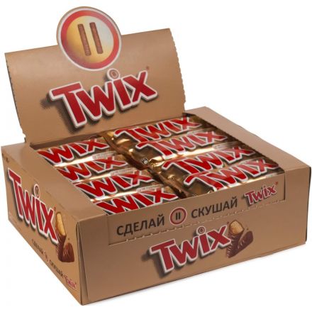 Шоколадный батончик Twix 55 г Шоколадный батончик Twix 55 г