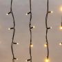 Гирлянда светодиодная Бахрома (Айсикл)4,0х0,6м 128LED ТЕПЛЫЙ БЕЛ.255-236