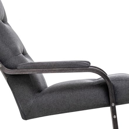 Кресло Leset Оскар, Венге текстура, Malmo 95, Ткань Рогожка Кресло Leset Оскар, Венге текстура, Malmo 95, Ткань Рогожка