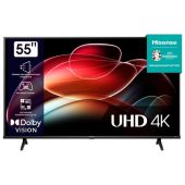 Телевизор HISENSE 55A6K, 55" (139 см), 3840x2160, 4K, 16:9, Vidaa, Wi-Fi, черный