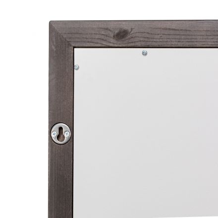 Leset Зеркало навесное в раме "Мира" (52х140), Чёрный