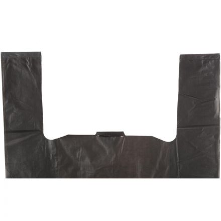 Пакет-майка усиленный ПНД, 40+18x70, черный, 30 мкм, 50 шт/уп, Пакет-майка усиленный ПНД, 40+18x70, черный, 30 мкм, 50 шт/уп,