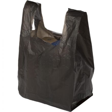 Пакет-майка усиленный ПНД, 40+18x70, черный, 30 мкм, 50 шт/уп, Пакет-майка усиленный ПНД, 40+18x70, черный, 30 мкм, 50 шт/уп,