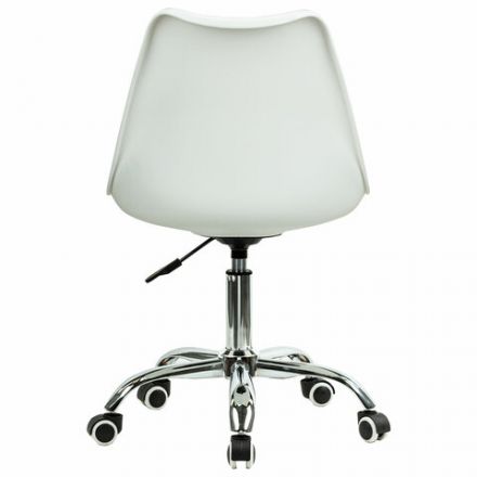 Кресло стул BRABIX "Eames MG-310 CH", хром, пластик белый, ткань серая, 532924 Кресло стул BRABIX "Eames MG-310 CH", хром, пластик белый, ткань серая, 532924