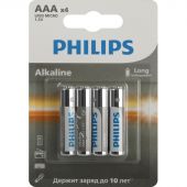 Батарейка Philips Entry ААА LR03-4BL/LR03A4B/51 алкалин. 1,5v 4 шт/уп Батарейка Philips Entry ААА LR03-4BL/LR03A4B/51 алкалин. 1,5v 4 шт/уп