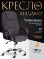 Кресло TetChair Бергамо/Bergamo хром (22) ткань, темно-серый, F68
