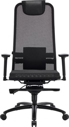 Кресло Deco Black Lux (Дэко Блэк Люкс) Сетка Черный