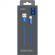 Кабель USB PERO DC-02 Type-C, 3А, 1м, синий