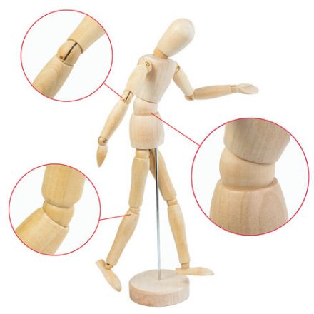 Манекен человека художественный BRAUBERG ART CLASSIC, женский, дерево, высота 30 см., 191290 Манекен человека художественный BRAUBERG ART CLASSIC, женский, дерево, высота 30 см., 191290