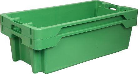 Ящик рыбный 800х400х225 сплошной зеленый Ящик рыбный 800х400х225 сплошной зеленый