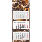 Календарь настенный 3-х блочный 2024,ПРЕМ ТРИО Кофе,офс,340х840,1224008